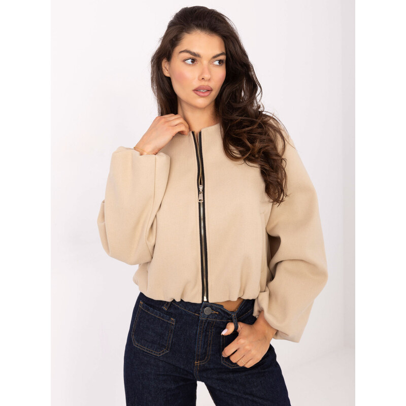 ITALY MODA Béžová dámska prechodová bunda IT-KR-A8612.46-beige 66150390