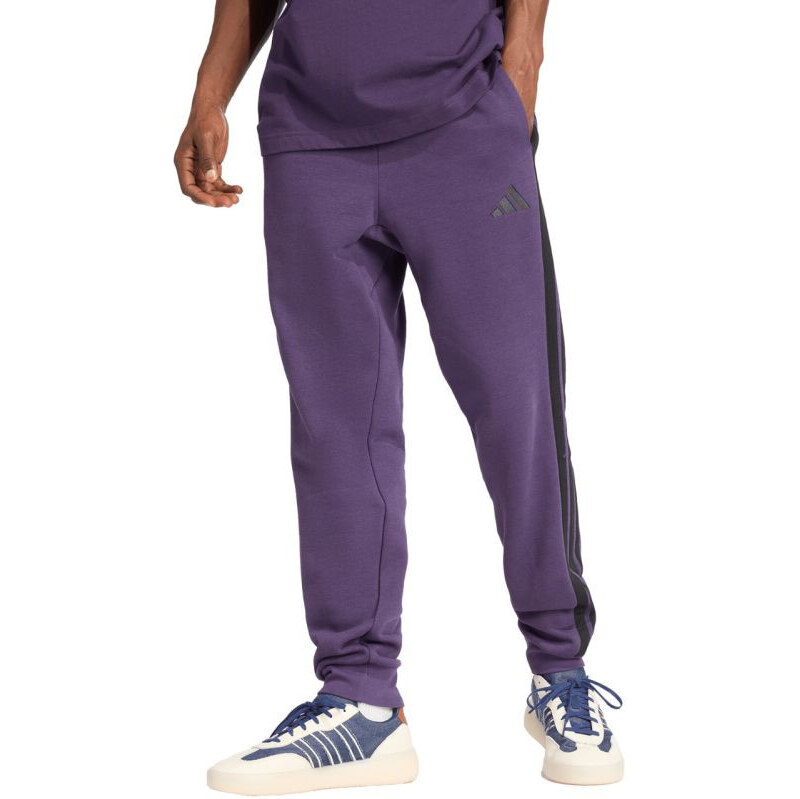Pánske tričko adidas Essentials 3-Stripes Fleece purple JX0750 65574651
