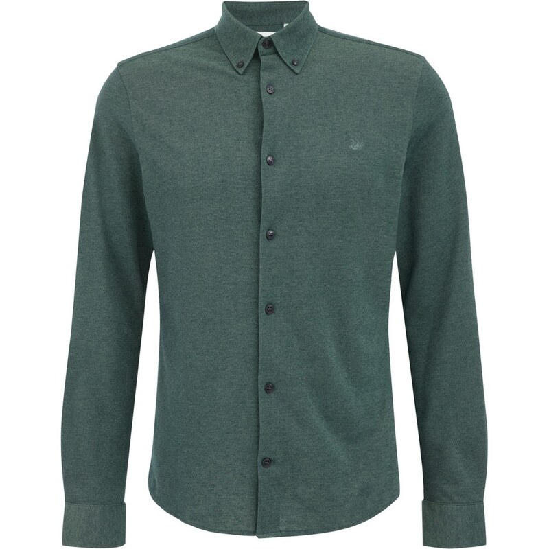 WE Fashion Košeľa tmavozelená 65576936
