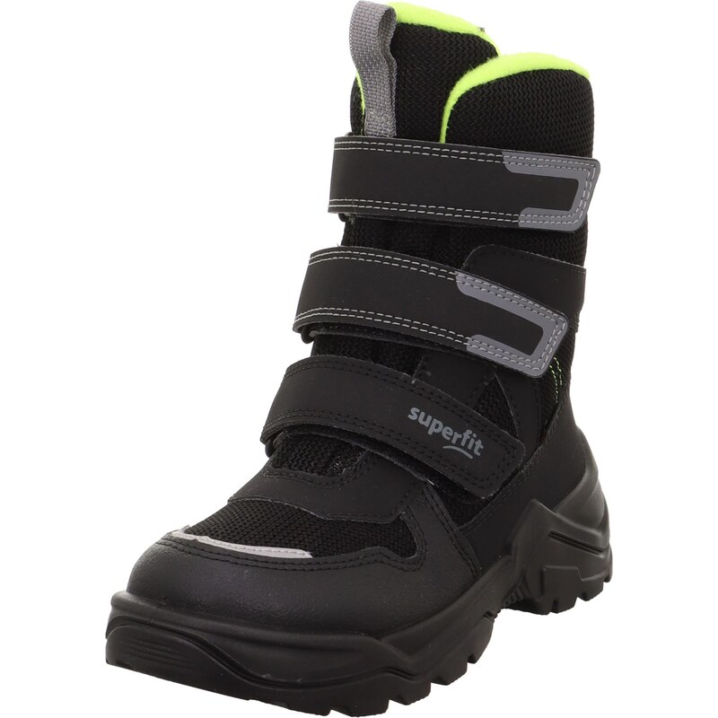 SUPERFIT Snehule SNOW MAX sivá / svetlozelená / čierna 65576976