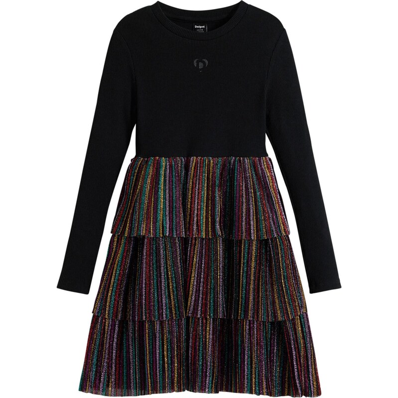 Desigual Šaty zmiešané farby / čierna 65656647