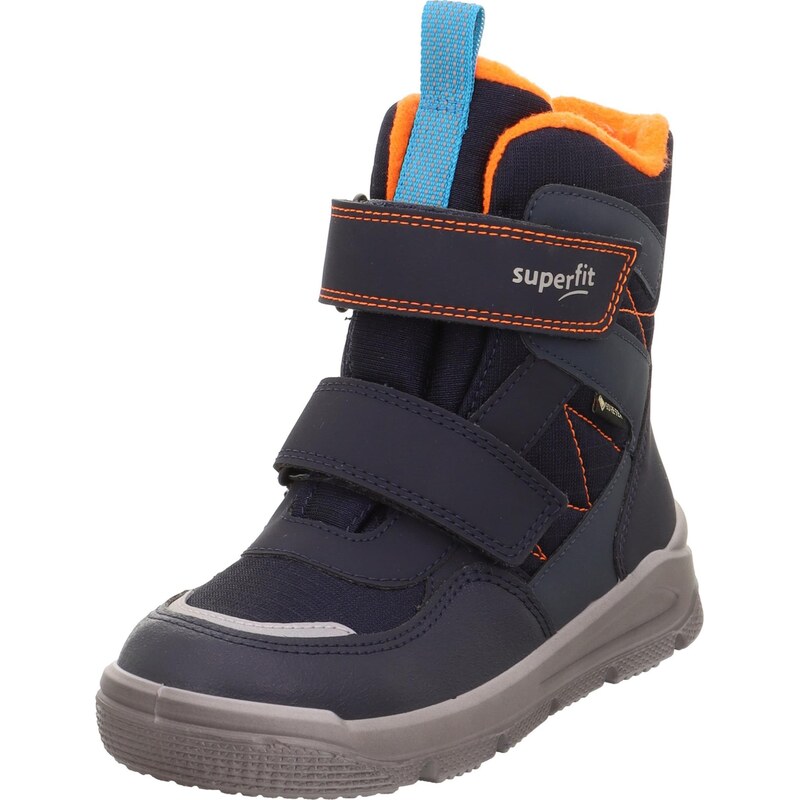 SUPERFIT Snehule MARS azúrová / tmavomodrá / oranžová 65577112