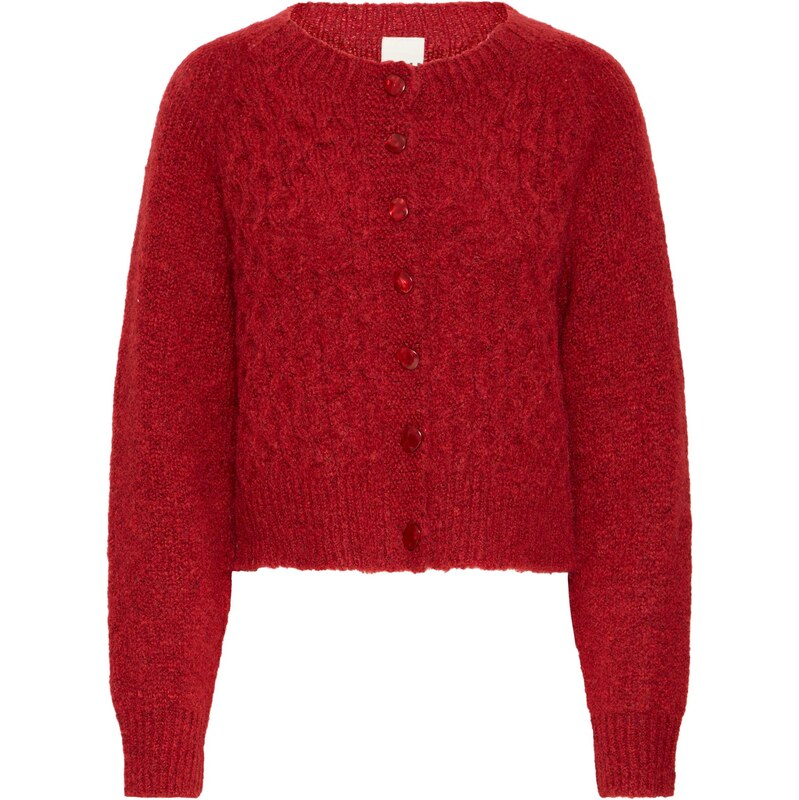 ICHI Kardigán IHBELABLUE jasne červená 65660986