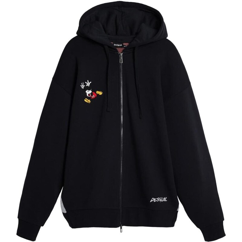 Desigual Tepláková bunda Mickey Mouse žltá / červená / čierna / biela 65577135