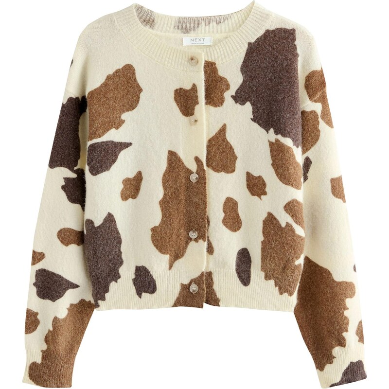 Next Kardigán nebielená / hnedá / čokoládová 65891737