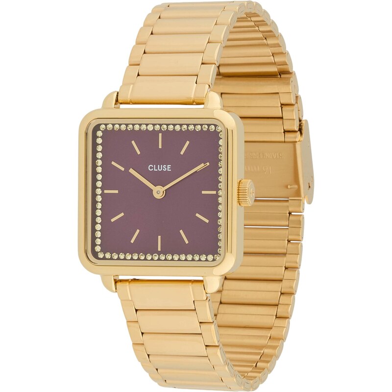 CLUSE Analógové hodinky zlatá / vínovo červená 65577365