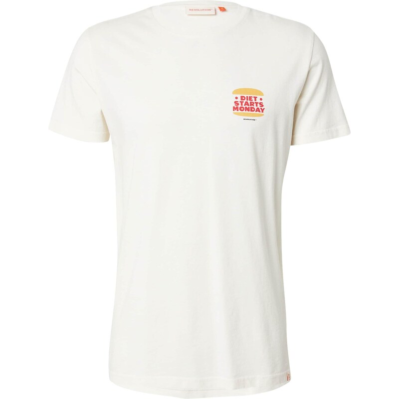 Revolution Tričko citrónová / červená / šedobiela 65835999