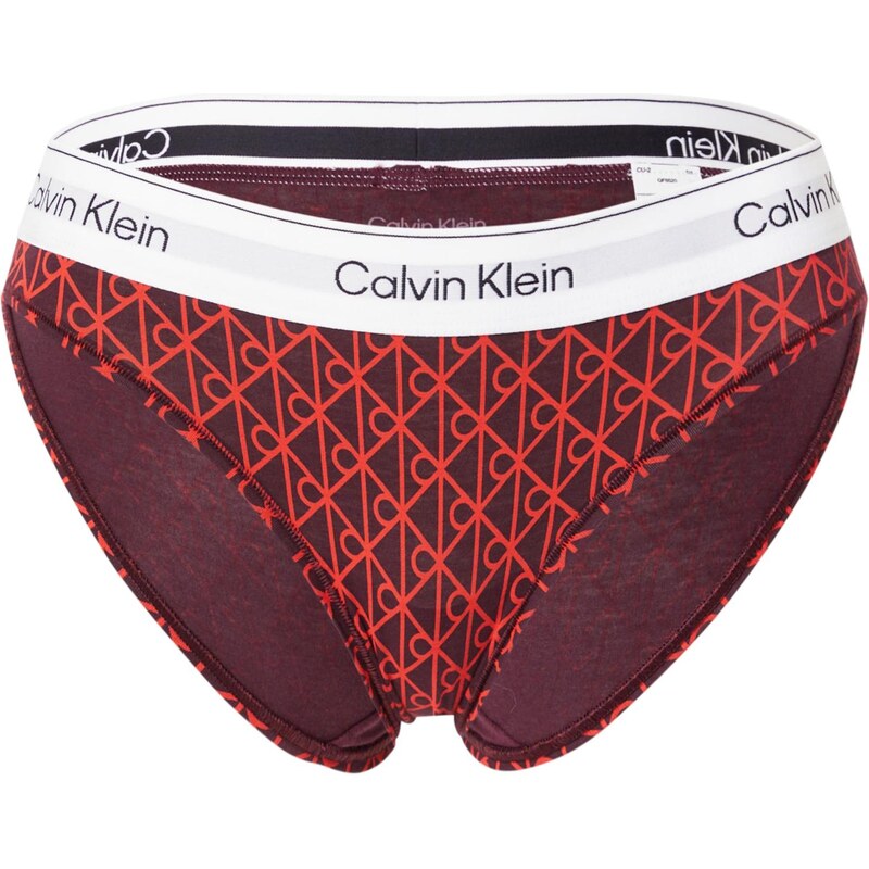 Calvin Klein Underwear Nohavičky tmavofialová / červená / čierna / 65577399