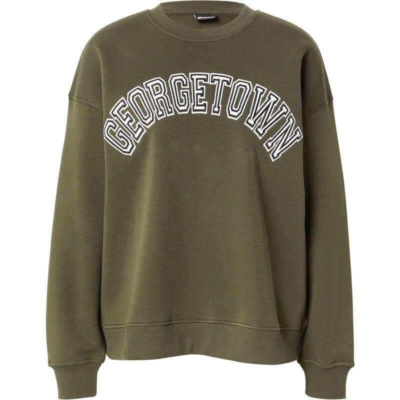 Gina Tricot Mikina olivová / čierna / biela 65665569