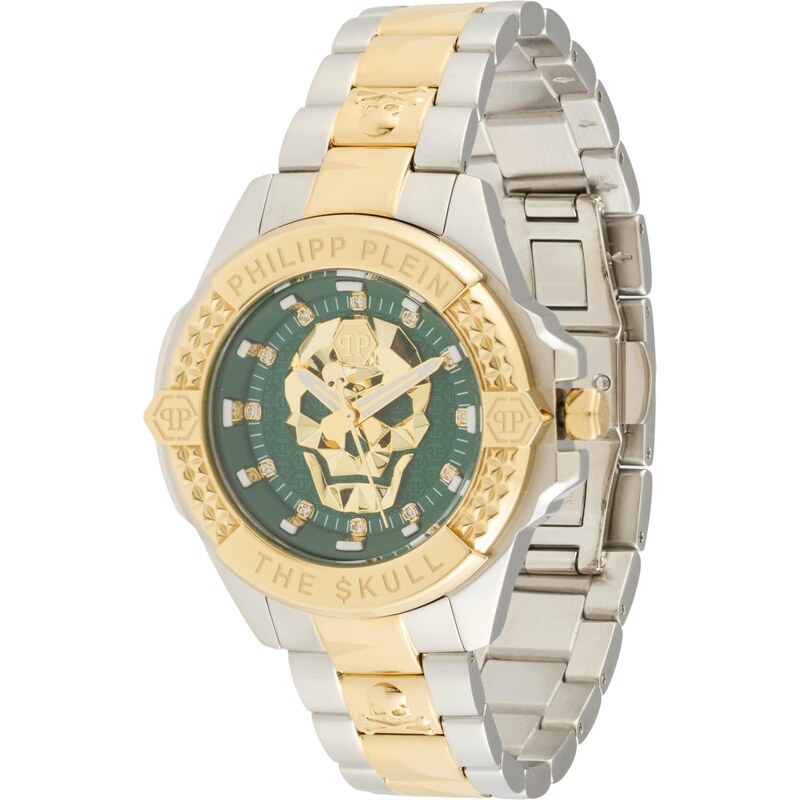 Philipp Plein Analógové hodinky zlatá / zelená / strieborná 67551648