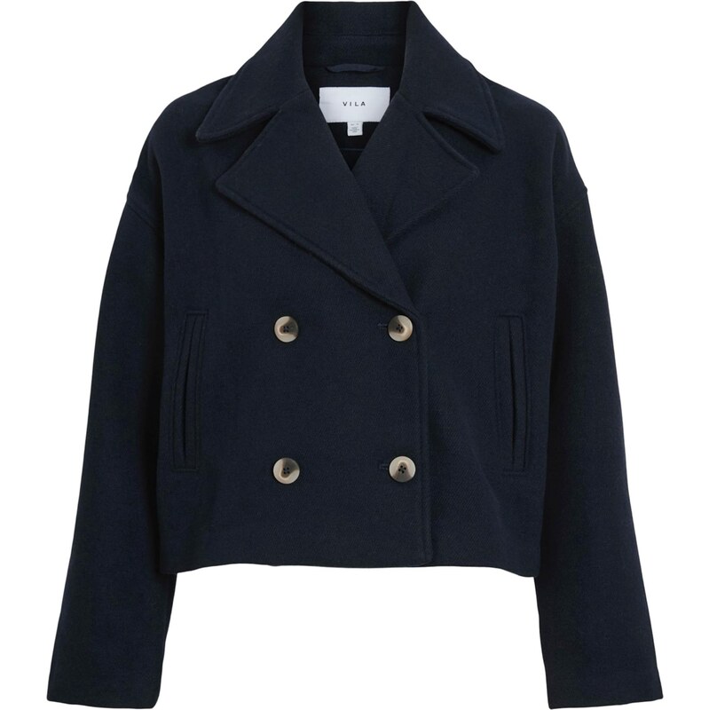 VILA Prechodná bunda VIKAMINA tmavomodrá 65663157