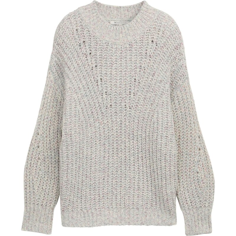 TOM TAILOR DENIM Sveter svetlobéžová / mätová / ružová / purpurová 65861659