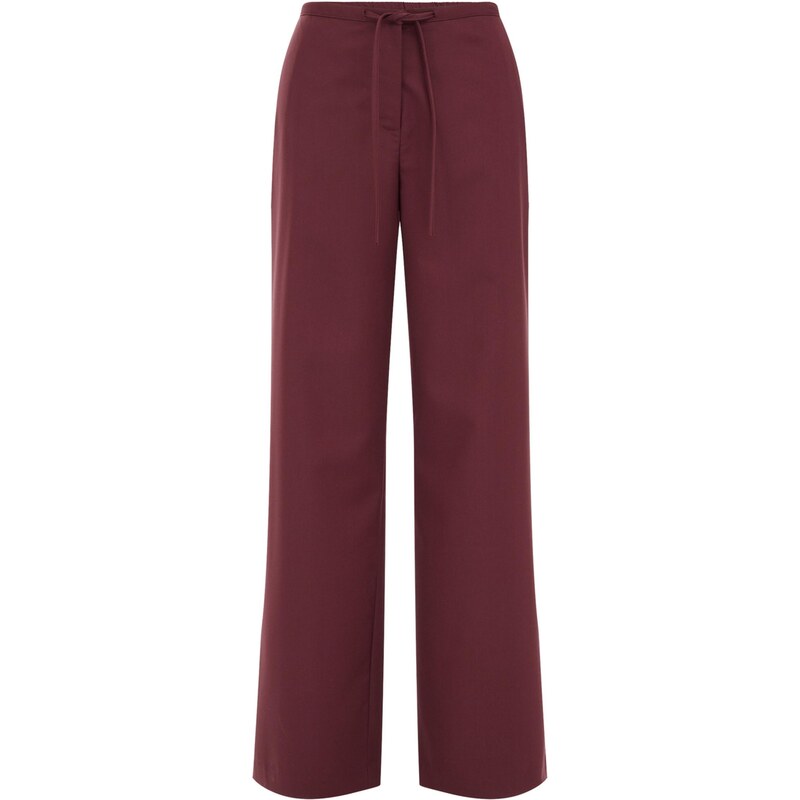 WE Fashion Nohavice vínovo červená 65678596