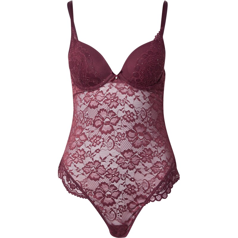 Hunkemöller Body Isadora vínovo červená 65895158