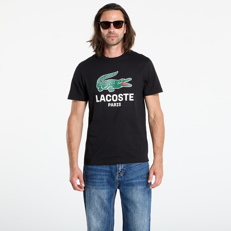 Tričko LACOSTE Mens Tee-Shirt Black M 65577488