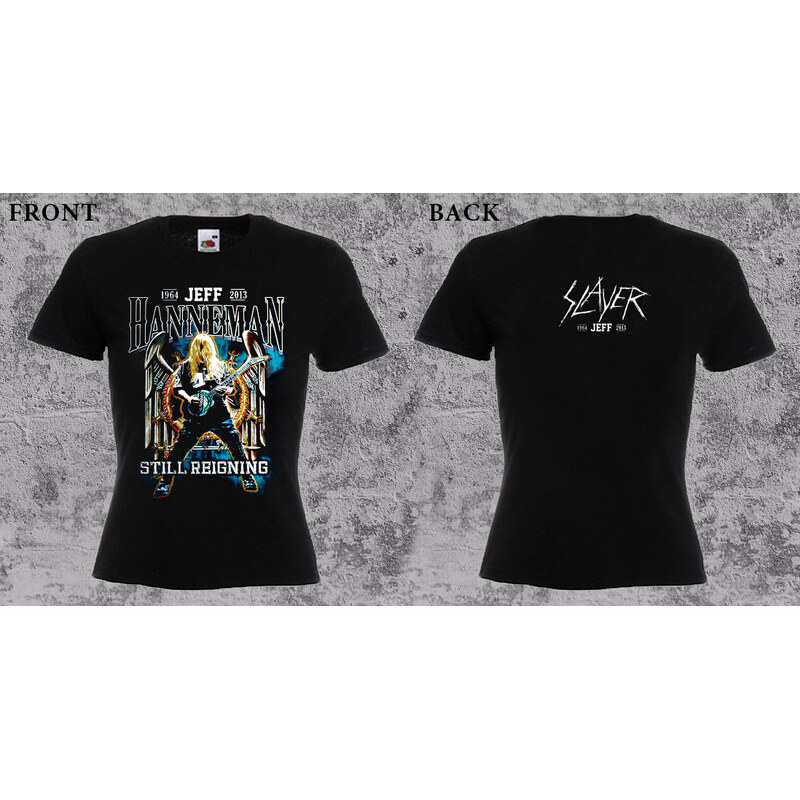 Fruit of the Loom Slayer - Jeff Hanneman (dámske tričko) 65579043