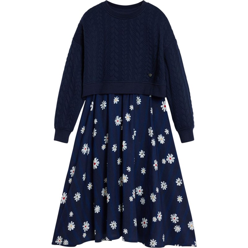Desigual Šaty modrá / biela 65656911