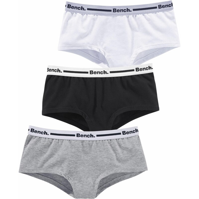 BENCH Nohavičky sivá melírovaná / čierna / biela 65641003