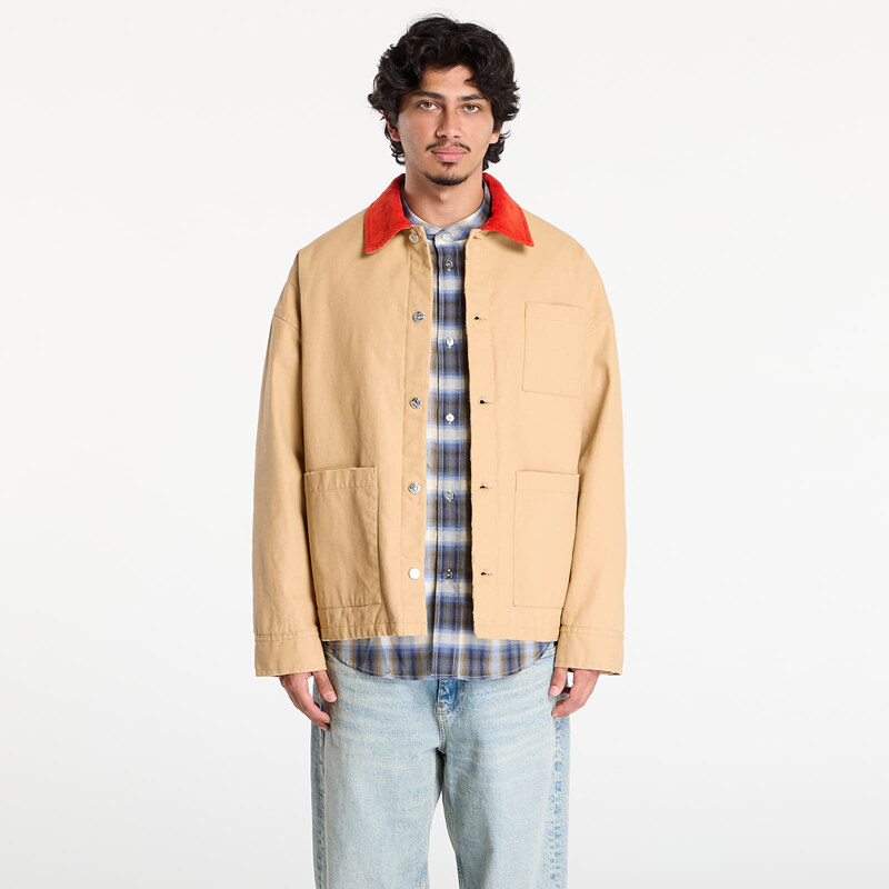 Bunda A.P.C. x Marc Jacobs UNISEX Lined Jacket W Contrast Collar Brown 65583193