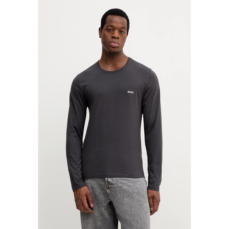 Bavlnené tričko s dlhým rukávom BOSS 3-pak LSShirtRN 3P Classic 65585828
