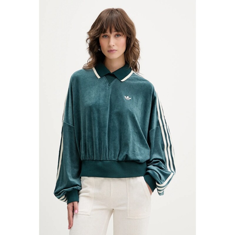 Velúrová mikina adidas Originals Liberty 65586569