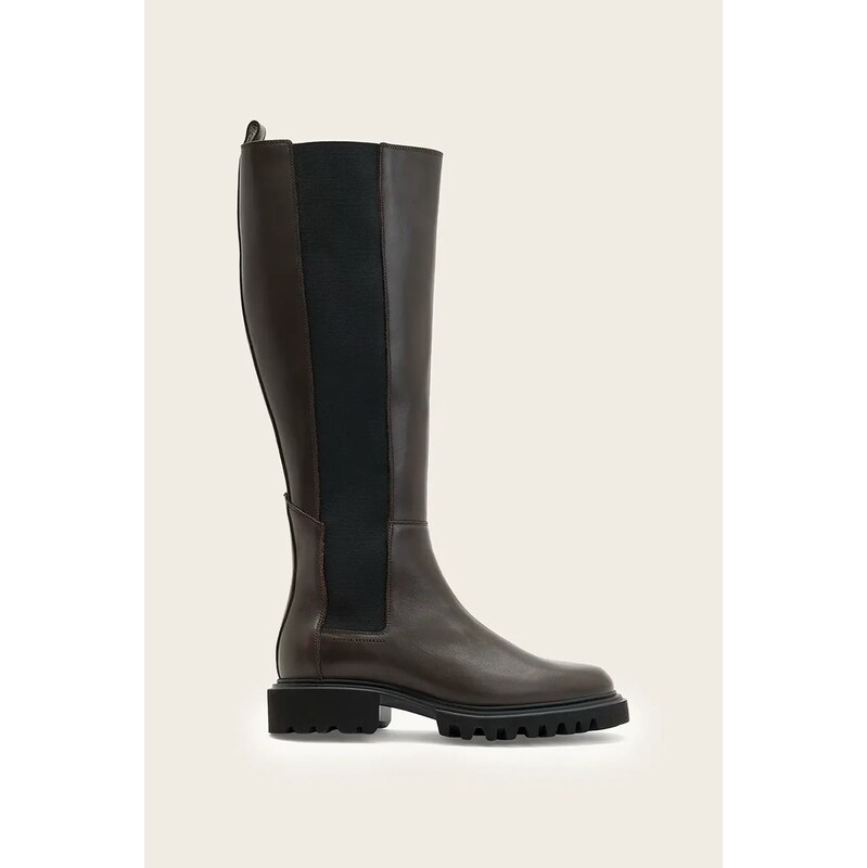 Kožené čižmy AllSaints MAEVE BOOT 65593850