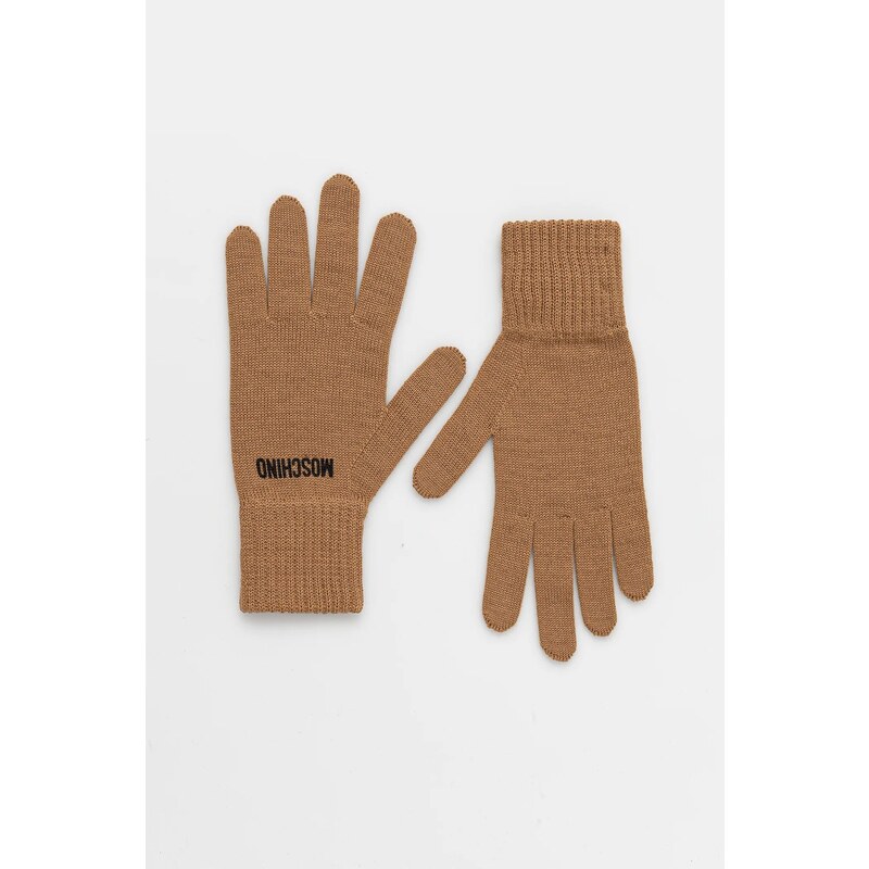 Rukavice s prímesou vlny Moschino 65586439