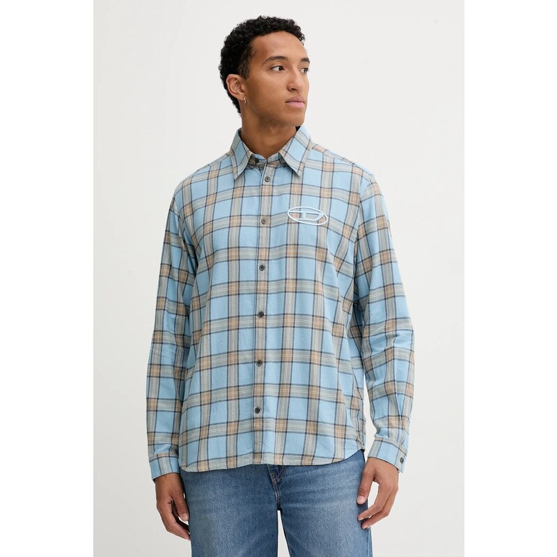 Bavlnená košeľa Diesel S-SIMPLY-AJFI 65586606