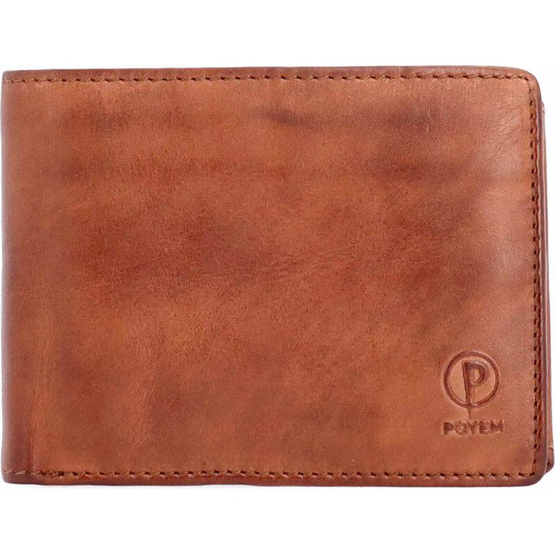 Pánska kožená peňaženka Poyem koňaková 5245 Poyem KO 65587877