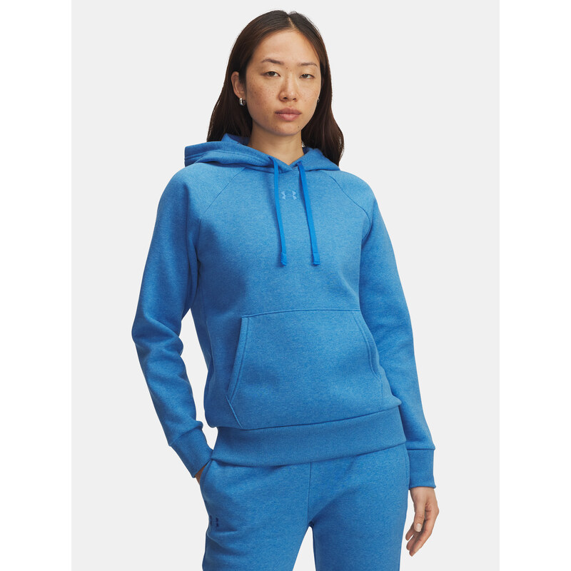 Womens sweatshirt Under Armour UA Rival Fleece Hoodie-BLU - Womens 65611505