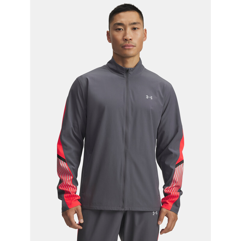 Mens Under Armour UA Velociti Storm Jacket-GRY - Mens 65611564