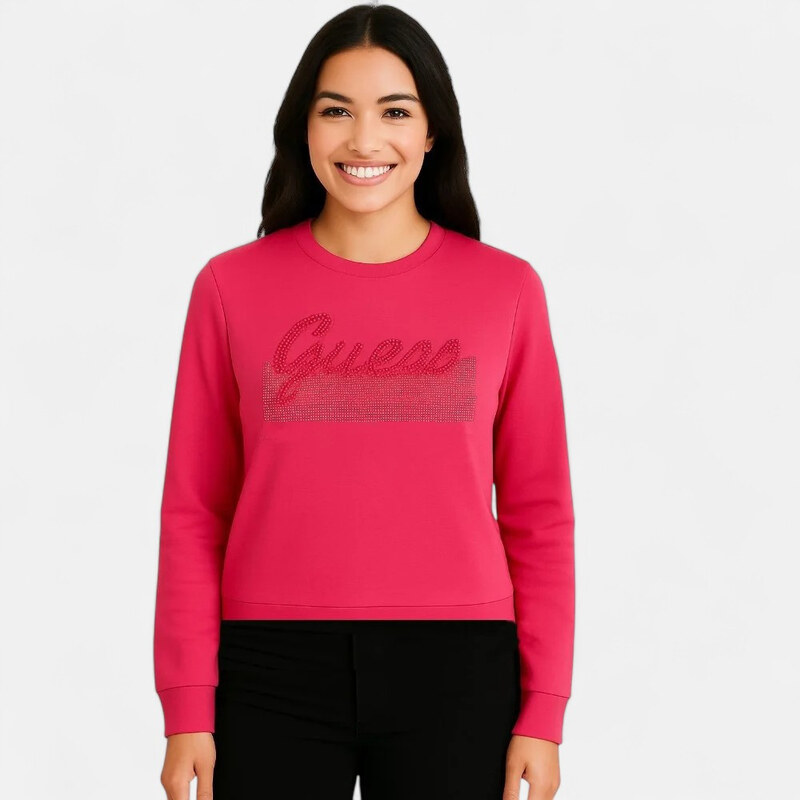 Dámské růžová mikina Guess M56426 65587570