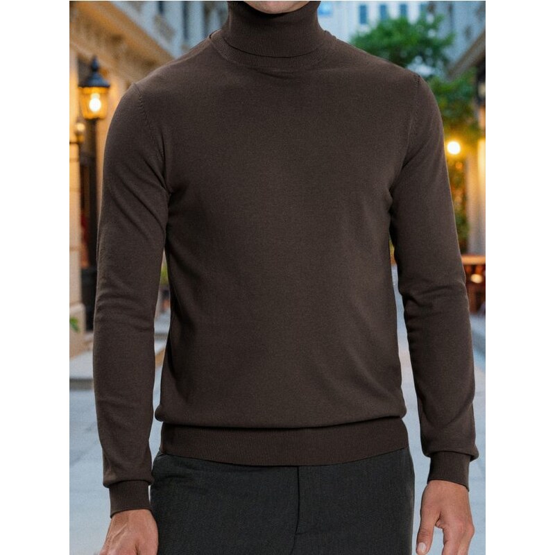 Sinsay - Klasický rolák - popolavo hnedá 65755827