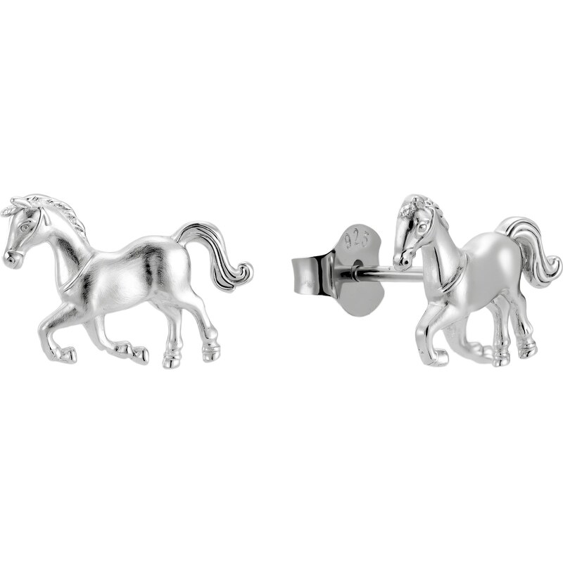 Olivie Strieborné náušnice KÔŇ 9646 65588502