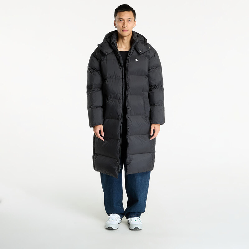 Kabát Calvin Klein Jeans Ls Long Length Hooded Coat Black XL 65589553