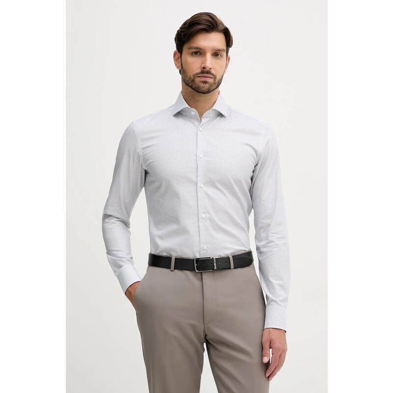 Bavlnená košeľa BOSS H-HANK-spr-B1-C1-253 65593887