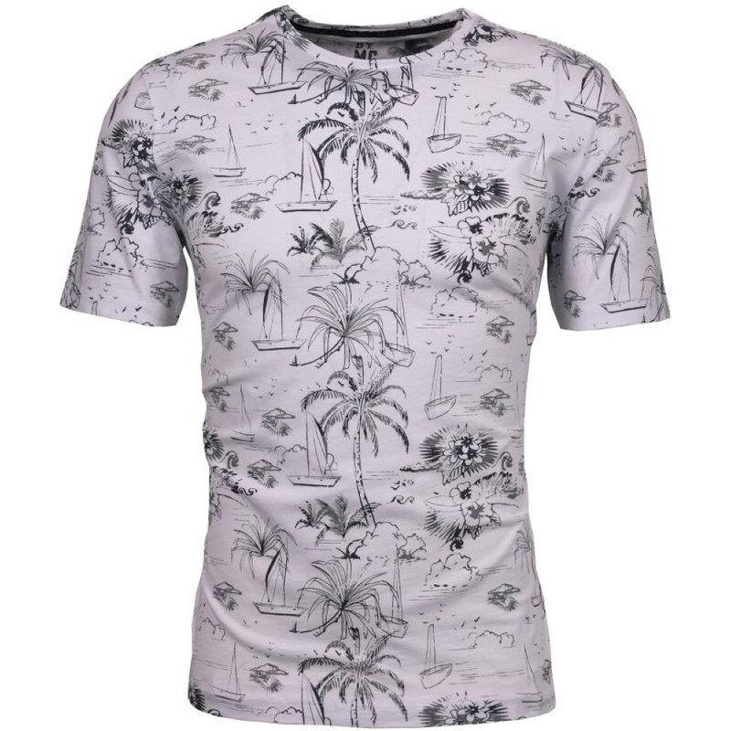 Pánske bavlnené vzorované tričko MONTE CARLO 65589925