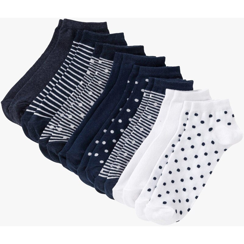 bonprix Ponožky do tenisiek, farba modrá 44948392