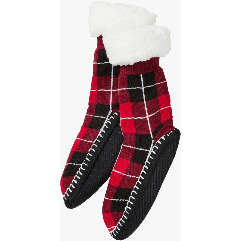 bonprix Mäkké ponožky s protišmykovou podrážkou a kožušinovou 46551873