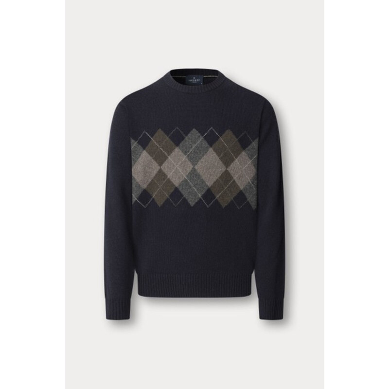 SVETER HACKETT LONDON ARGYLE CREW NECK 65592956
