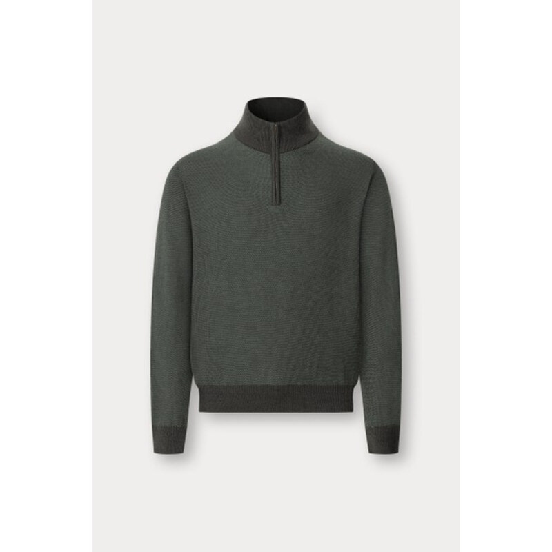 SVETER HACKETT LONDON HONEYCOMB STITCH HZIP 65592958