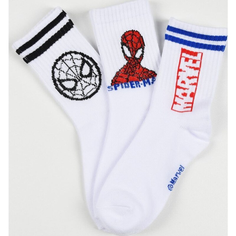 Sada 3 párov bielych ponožiek Marvel Spider-Man 65593003