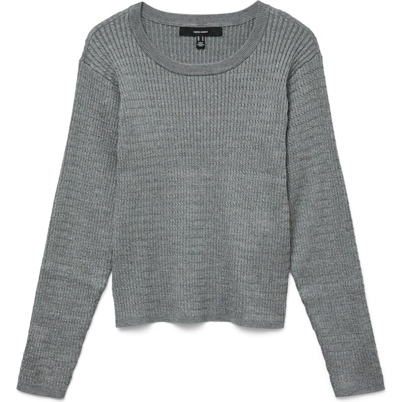 VERO MODA Sveter VMSilje sivá melírovaná 65883196