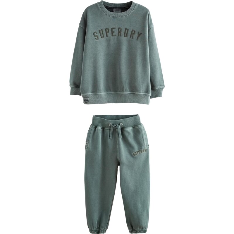 Superdry & Co Joggingová súprava nefritová / jedľová 65893280