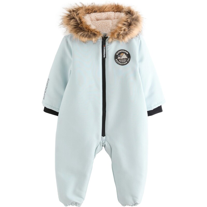 Superdry & Co Overal Everest pastelovo modrá / svetlosivá / čierna / 65893264