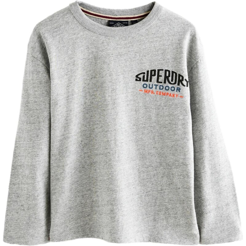 Superdry & Co Tričko tmavomodrá / sivá melírovaná / oranžová / čierna 65893326