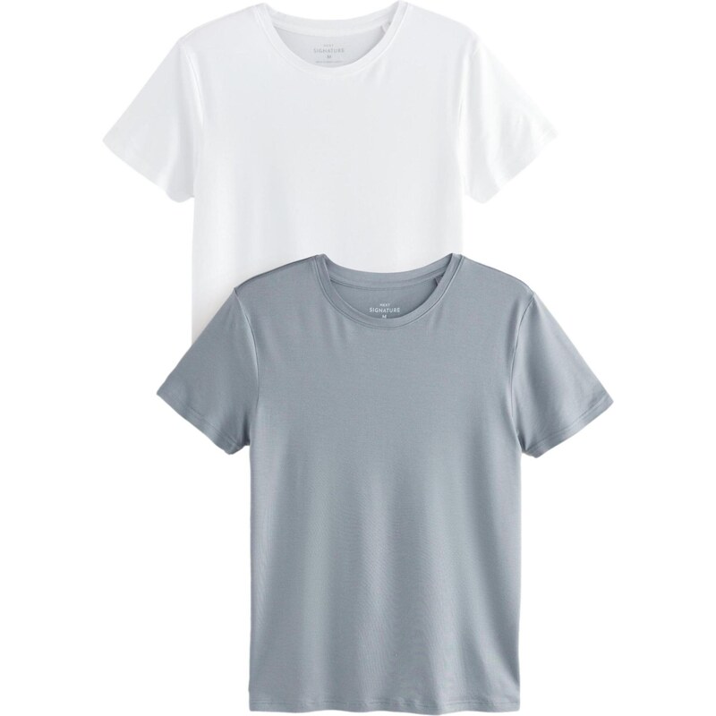 Next Tričko sivá / biela 65664473