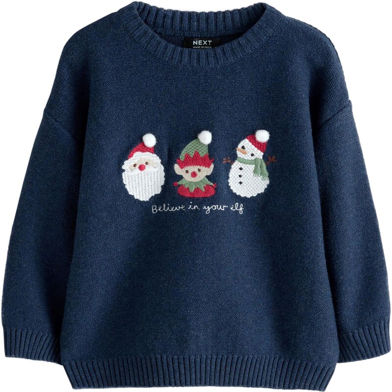 Next Sveter námornícka modrá / trstinová / červená / biela 65891837