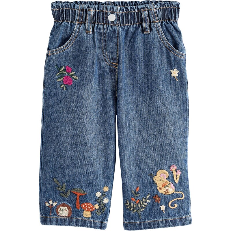 Next Džínsy tmavomodrá / hnedá / tmavohnedá / ružová 65892983