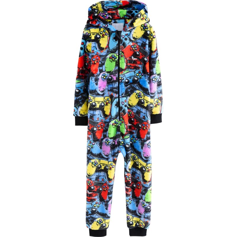 Next Pyžamo svetlomodrá / žltá / svetlozelená / červená 65893288